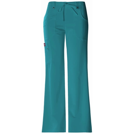 Dickies EDS Essentials Scrubs Pant for Women Mid Rise Straight Leg Drawstring DK010