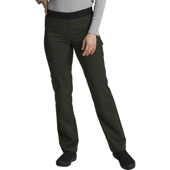Dickies EDS Essentials Scrubs Pant for Women Mid Rise Straight Leg Drawstring DK010