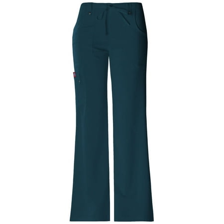Dickies EDS Essentials Scrubs Pant for Women Mid Rise Straight Leg Drawstring DK010