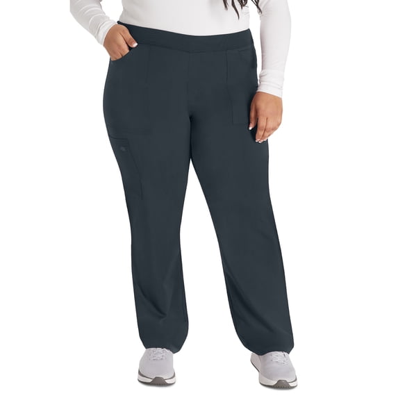 Dickies EDS Essentials Scrubs Pant for Women Natural Rise Tapered Leg Pull-On DK005, XL, Galaxy Blue