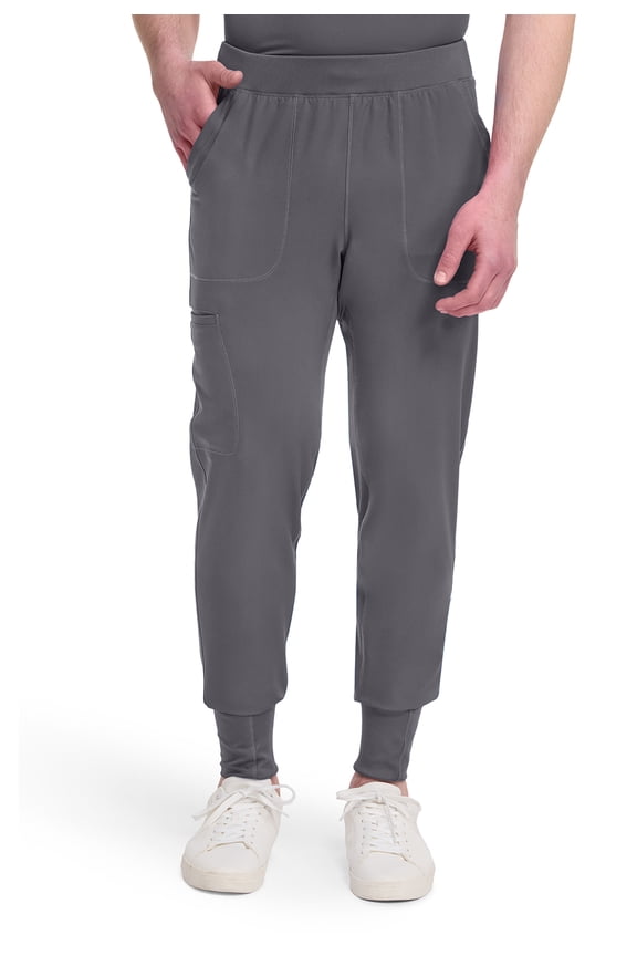 EDS Essentials Scrubs Pant for Women Natural Rise Tapered Leg Pull-On DK005, XS, Hunter Green