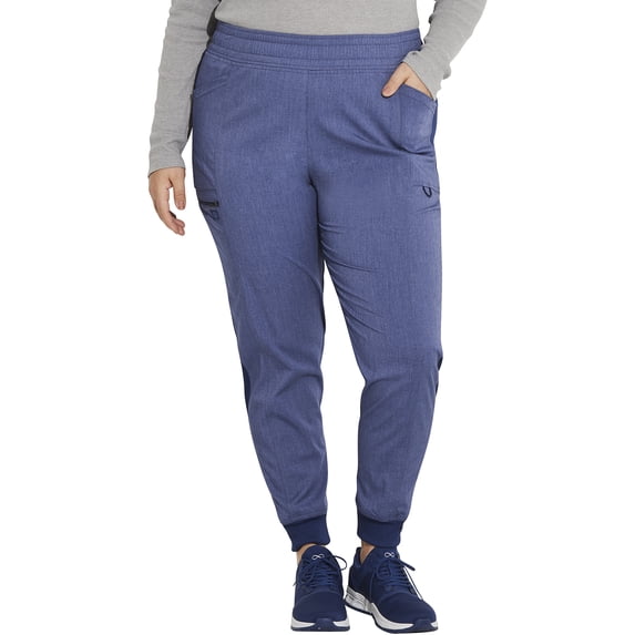 Dickies EDS Essentials Scrubs Pant for Women Natural Rise Tapered Leg Pull-On DK005P, XS Petite, Olive