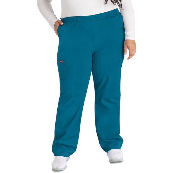Dickies EDS Essentials Scrubs Pant for Women Natural Rise Tapered Leg Pull-On DK005