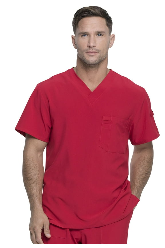 EDS Essentials Scrubs Top for Men V-Neck DK635