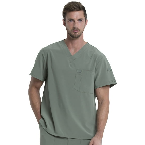 Dickies EDS Essentials Scrubs Top for Men V-Neck DK635