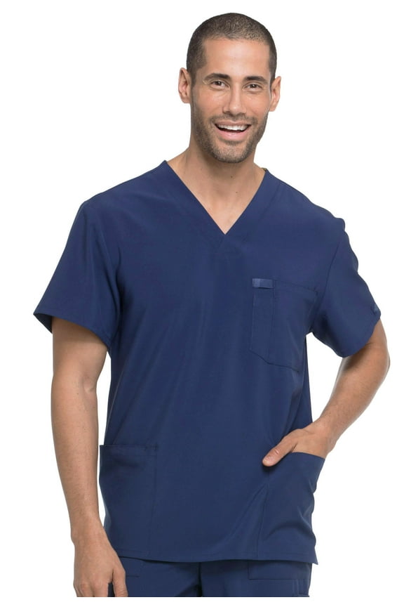 EDS Essentials Scrubs Top for Men V-Neck DK645
