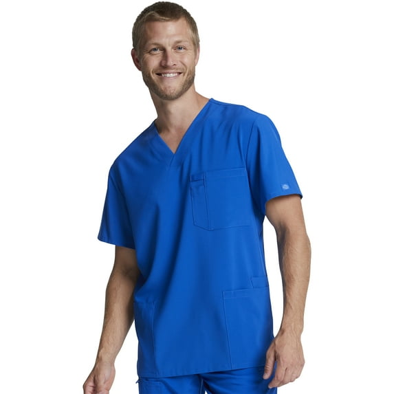 Dickies EDS Essentials Scrubs Top for Men V-Neck DK645