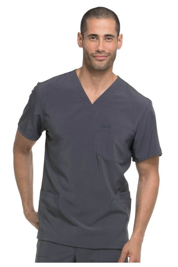 EDS Essentials Scrubs Top for Men V-Neck DK645