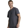thumbnail image 1 of Dickies EDS Essentials Scrubs Top for Men V-Neck Plus Size DK635, 5XL, Pewter, 1 of 5