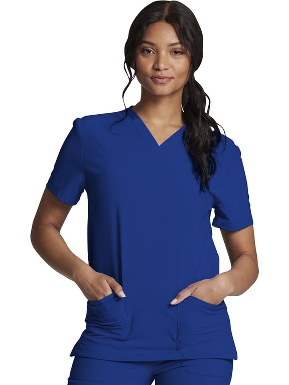 EDS Essentials Scrubs Top for Men & Women V-Neck DK619