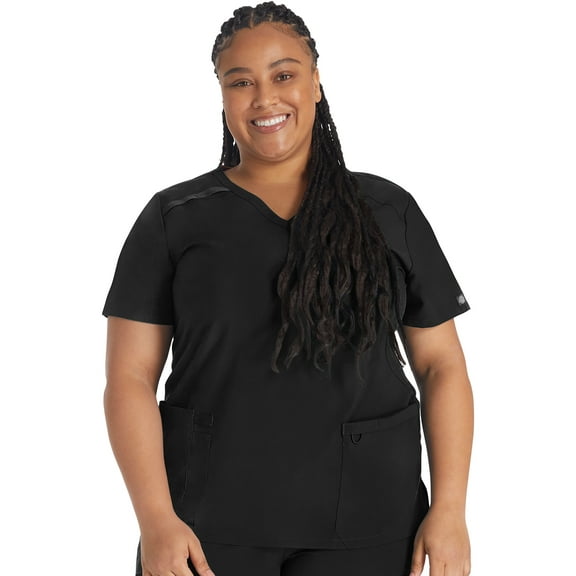 Dickies EDS Essentials Scrubs Top for Women Mock Wrap DK625