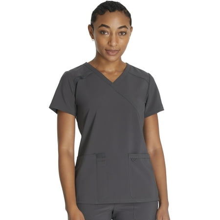 Dickies EDS Essentials Scrubs Top for Women Mock Wrap DK625