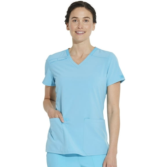 Dickies EDS Essentials Scrubs, V-Neck Womens Tops with Four-Way Stretch and Moisture Wicking DK615