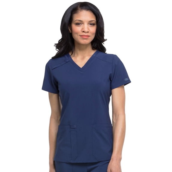 Dickies EDS Essentials Scrubs, V-Neck Womens Tops with Four-Way Stretch and Moisture Wicking DK615