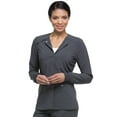 thumbnail image 1 of Dickies EDS Essentials Scrubs Warm Up Jacket for Women Snap Front DK305, XS, Navy, 1 of 9