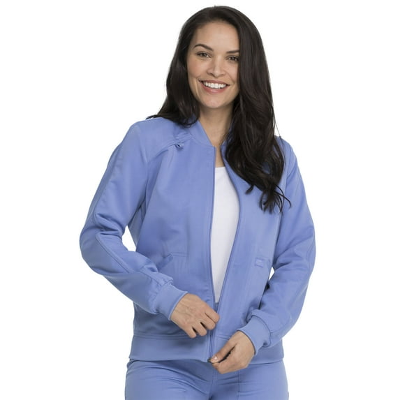 Dickies EDS Essentials Warm Up Scrubs Jacket for Women Snap Front DK305
