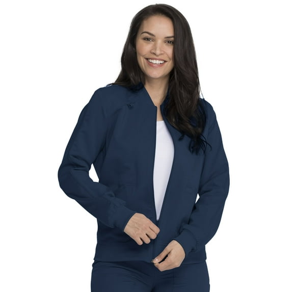 Dickies EDS Essentials Warm Up Scrubs Jacket for Women Snap Front DK305