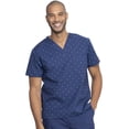 thumbnail image 1 of Dickies EDS Medical Scrubs Top for Men V-Neck Plus Size DK725, 3XL, Lucky U, 1 of 8