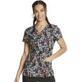 thumbnail image 1 of Dickies EDS Medical Scrubs Top for Women V-Neck DK656, L, Star Bright, 1 of 7
