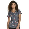 thumbnail image 1 of Dickies EDS Scrubs Top For Women V-Neck Print DK852, 1 of 7