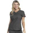 thumbnail image 1 of Dickies EDS Signature Medical Scrubs Top for Women V-Neck DK880, XL, Pewter, 1 of 8