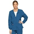 thumbnail image 1 of Dickies EDS Signature Medical Scrubs Warm Up Jacket for Women Snap Front Plus Size 86306, 1 of 8