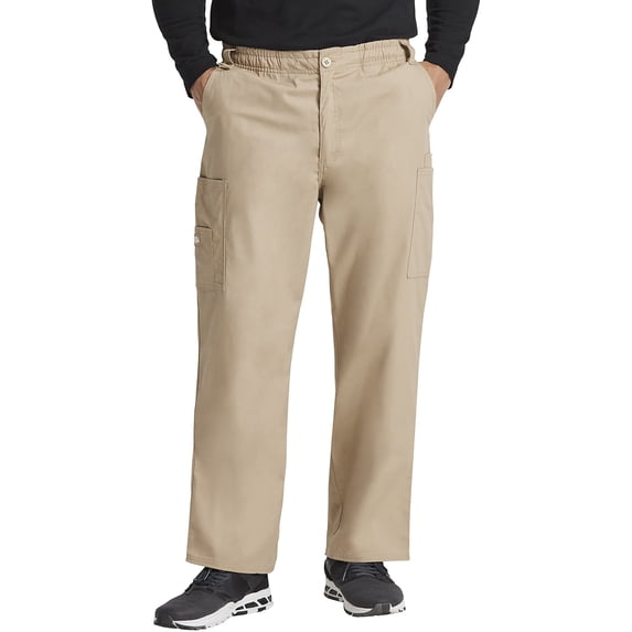 Dickies EDS Signature Cargo Pants for Men, Zip Fly Front Scrub Pant in Soft Brushed Poplin, 81006