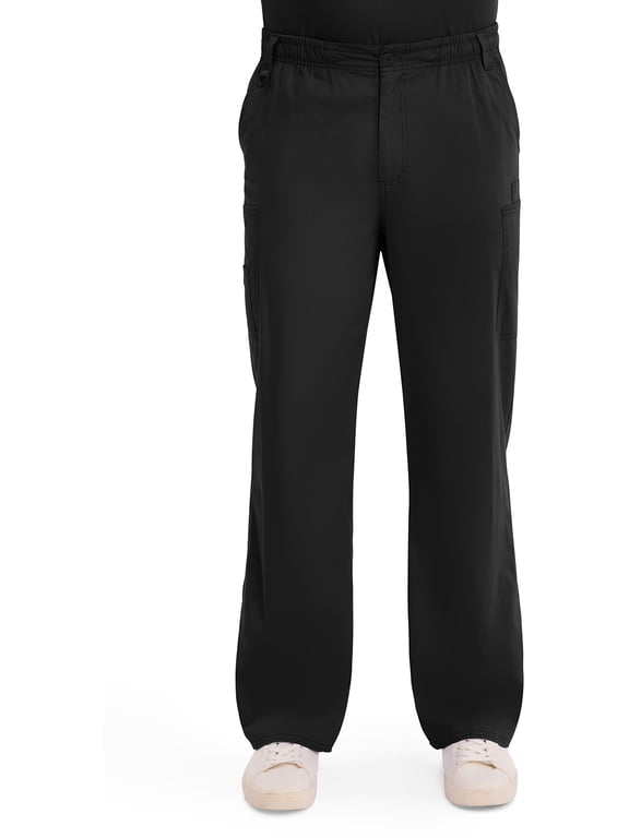 EDS Signature Cargo Pants for Men, Zip Fly Front Scrub Pant in Soft Brushed Poplin, 81006