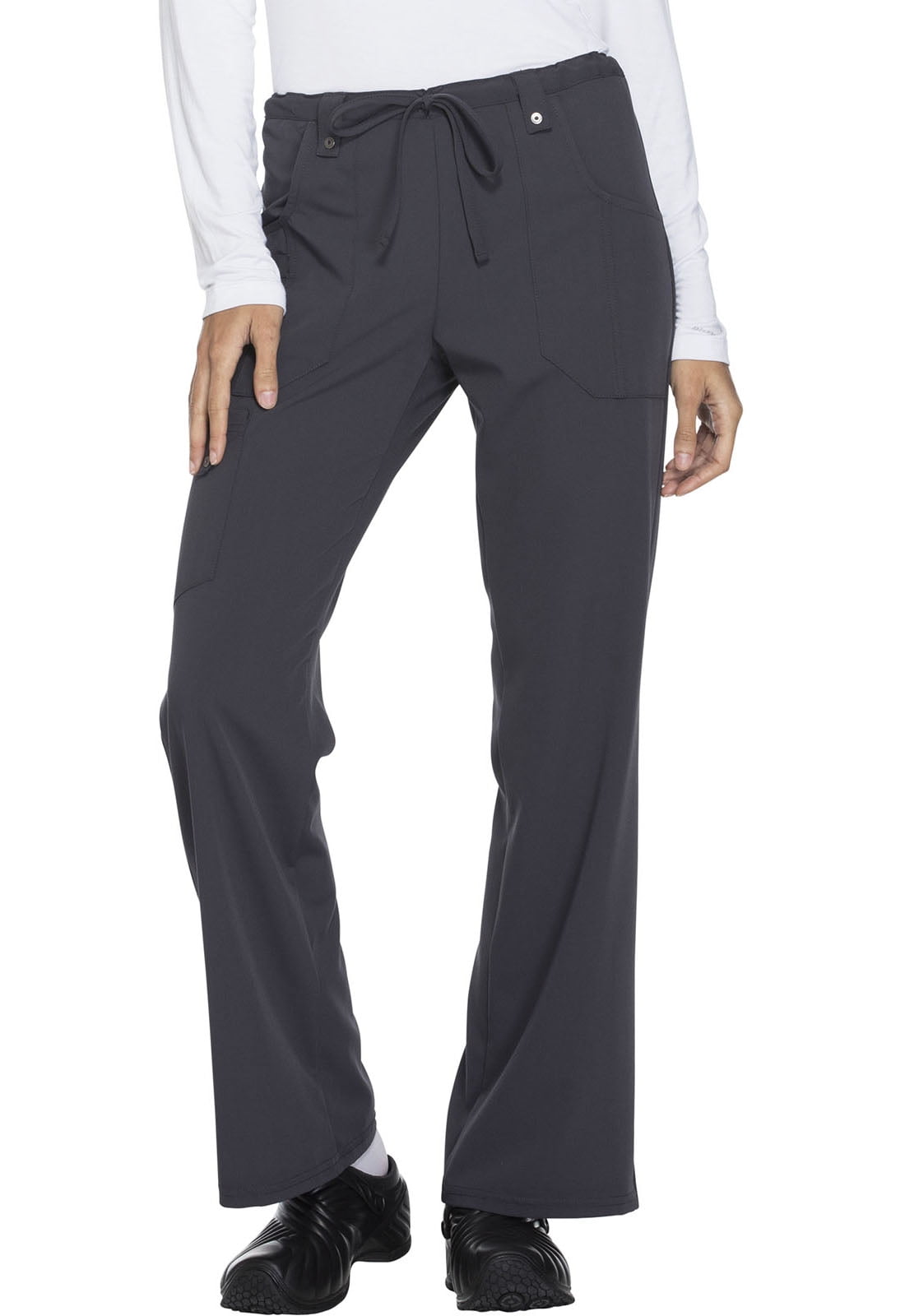 Dickies EDS Signature Women's Scrubs Pants – Mid Rise Tapered Leg Pull-On Work Pants DK125