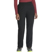 Dickies EDS Signature Scrubs Pant for Women Natural Rise Tapered Leg Pull-On 86106, L, Black