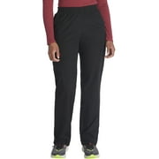 Dickies EDS Signature Scrubs Pant for Women Natural Rise Tapered Leg Pull-On 86106, XS, Black