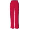 thumbnail image 1 of Dickies EDS Signature Scrubs Pant for Women Natural Rise Tapered Leg Pull-On 86106P, L Petite, Red, 1 of 4