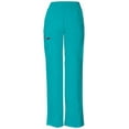 thumbnail image 1 of Dickies EDS Signature Scrubs Pant for Women Natural Rise Tapered Leg Pull-On 86106P, M Petite, Teal Blue, 1 of 4