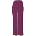 thumbnail image 1 of Dickies EDS Signature Scrubs Pant for Women Natural Rise Tapered Leg Pull-On 86106P, XL Petite, Wine, 1 of 4