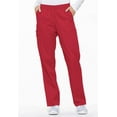 thumbnail image 1 of Dickies EDS Signature Scrubs Pant for Women Natural Rise Tapered Leg Pull-On Plus Size 86106, 3XL, Red, 1 of 7
