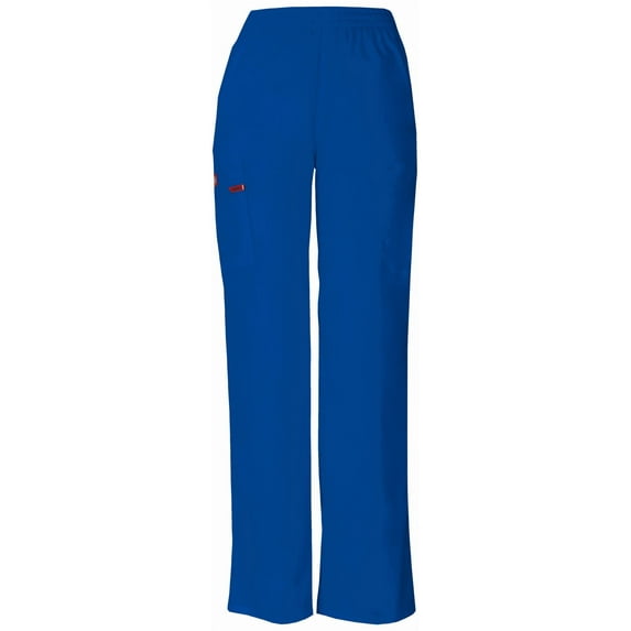 Dickies EDS Signature Scrubs Pant for Women Natural Rise Tapered Leg Pull-On Plus Size 86106P, 2XL Petite, Galaxy Blue