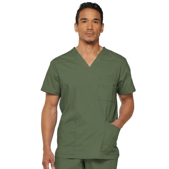 Dickies EDS Signature Scrubs Top for Men V-Neck 81906