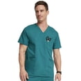 thumbnail image 1 of Dickies EDS Signature Scrubs Top for Men V-Neck Plus Size 81906, 2XL, Hunter, 1 of 7