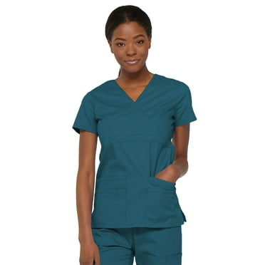 Dickies EDS Signature Scrubs Top for Women Mock Wrap 85820