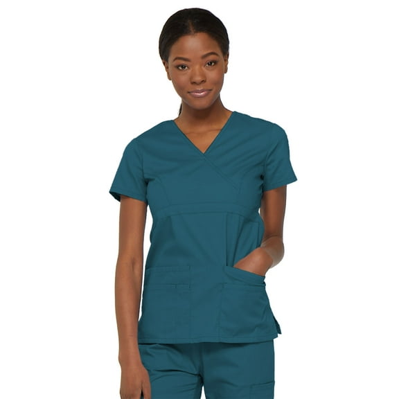 Dickies EDS Signature Scrubs Top for Women Mock Wrap 85820