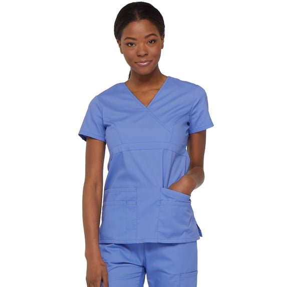Dickies EDS Signature Scrubs Top for Women Mock Wrap 85820