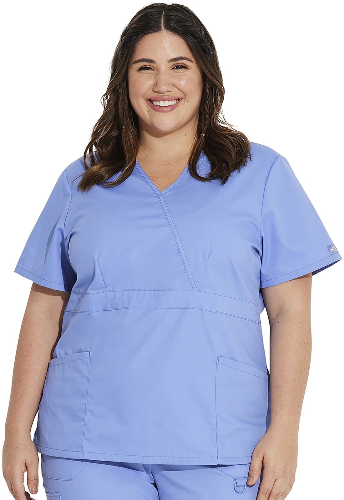 Dickies EDS Signature Scrubs Top for Women Mock Wrap 86806