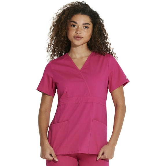 Dickies EDS Signature Scrubs Top for Women Mock Wrap 86806