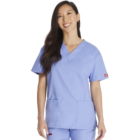 Dickies EDS Signature Scrubs Top for Women V-Neck 86706