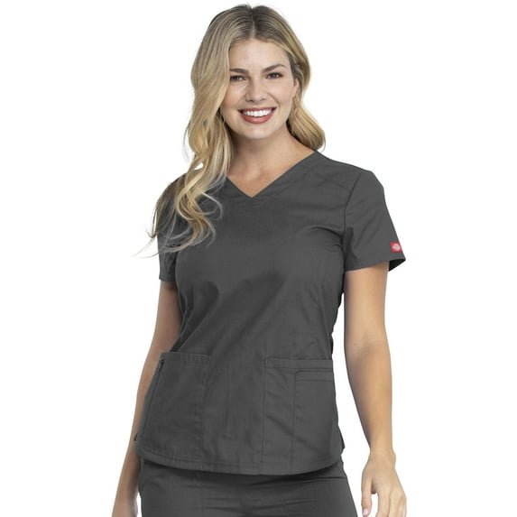 Dickies EDS Signature Scrubs Top for Women V-Neck DK880
