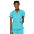 thumbnail image 1 of Dickies EDS Signature Women Scrubs Top, Mock Wrap, 85820, L, Turquoise, 1 of 7