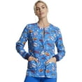thumbnail image 1 of Dickies EDS Warm Up Scrubs Jacket For Women Snap Front Plus Size DK306, 5XL, Super Smile, 1 of 7