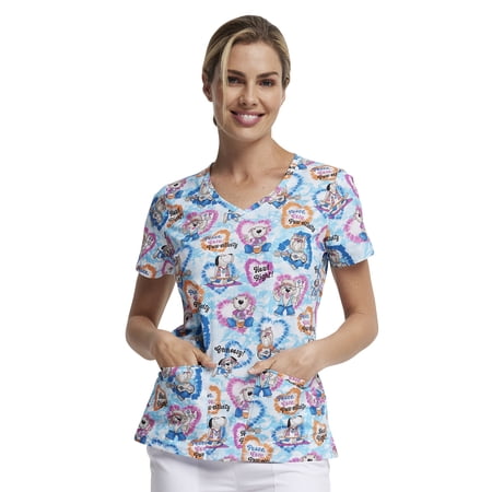 Dickies EDS Women Scrubs Top V-Neck DK721