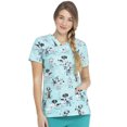 thumbnail image 1 of Dickies EDS Women Scrubs Top, V-Neck, Plus Size, DK704, 3XL, I've Goat This, 1 of 7