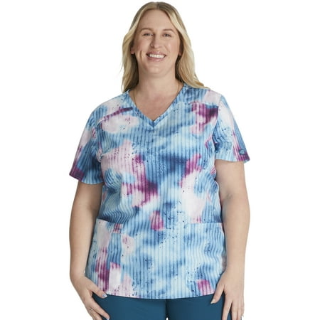 Dickies EDS Women Scrubs Top, V-Neck